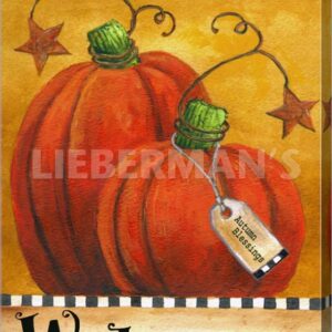 Pumpkin Autumn Welcome - Gallery Wrapped Canvas