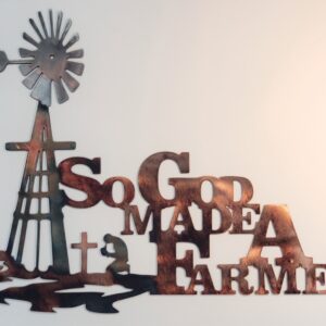 So God Made a Farmer Metal Wall Art
