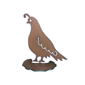 Southwest Quail Metal Sculpture