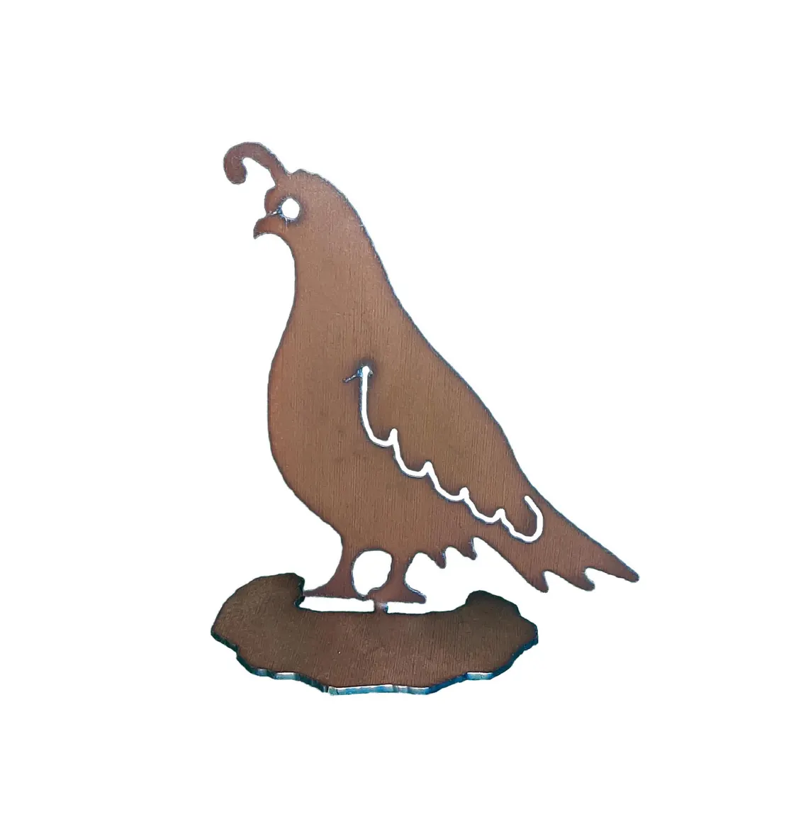Southwest Quail Metal Sculpture