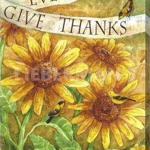 Sunflower Give Thanks Everyday - Gallery Wrapped Canvas