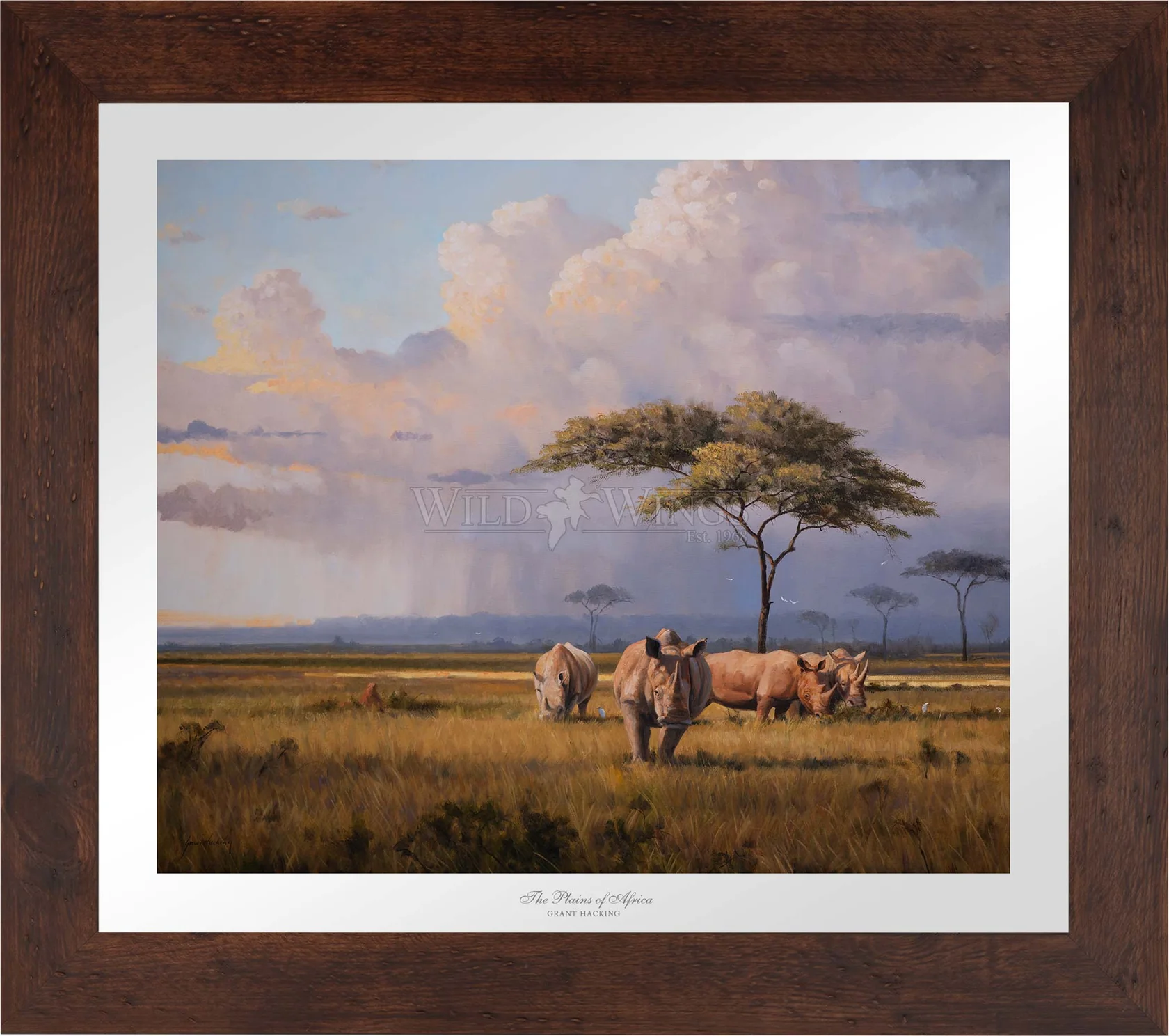 The Plains of Africa - Rhinoceros - Master Artisan Paper