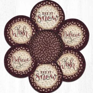 Trivets In a Basket with Festive Design