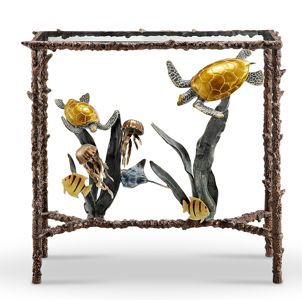 Turtles and Sealife Console Table