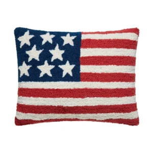 USA Flag Hook Pillow 14×18