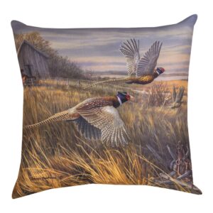 Upland Paradise Climaweave Pillow - Pheasants - 18″ x 18″ (Set of 2)