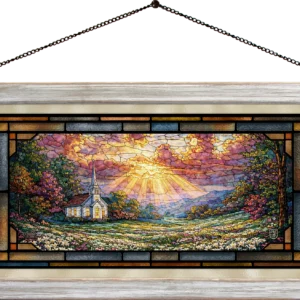 Valley of Grace - 13″ x 23″ Stained Glass Art