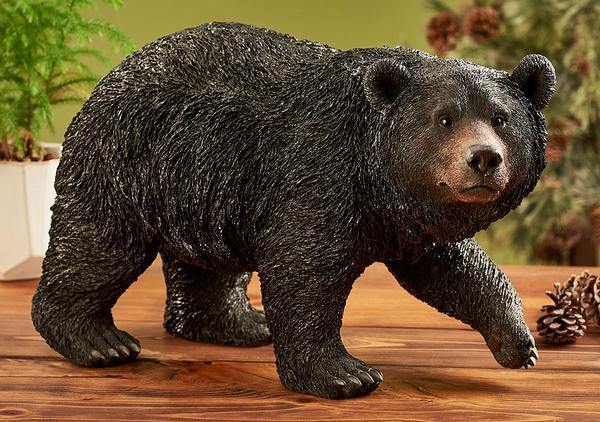 Walking Black Bear - Sculpture
