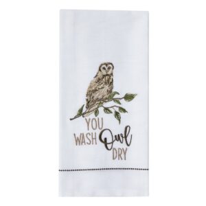 You Wash Owl Dry Decorative Dishtowel - Pack of 6