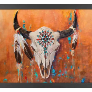 Big Medicine II - Bison Skull - 11″ x 14″ Art Print