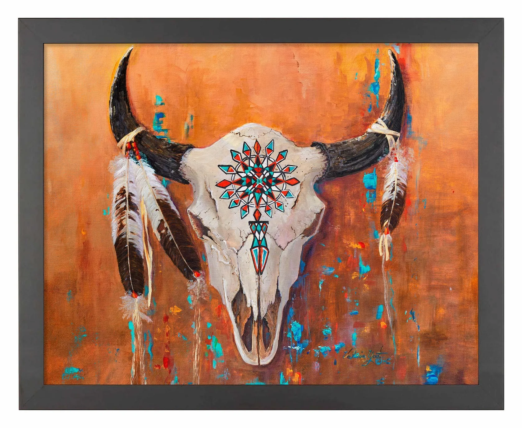 Big Medicine II - Bison Skull - 11″ x 14″ Art Print