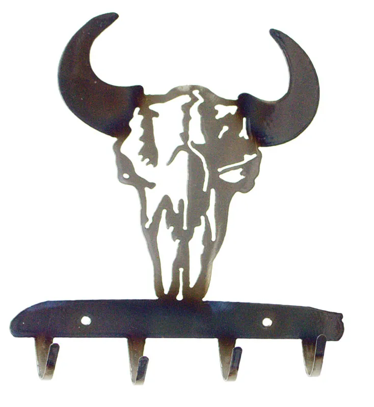 Cow Skull Key Rack