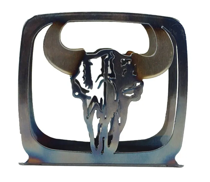 Cow Skull Napkin Holder