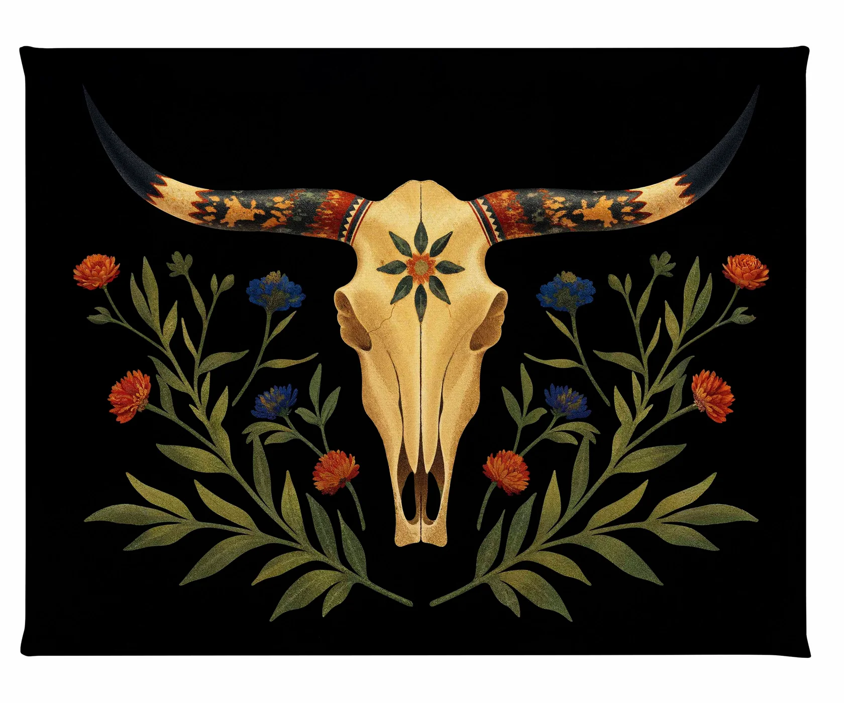 Prairie Guardian - Longhorn - Gallery Wrapped Canvas