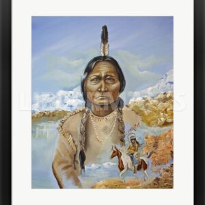 Sitting Bull - Native American - 23" x 26" Framed Art Print